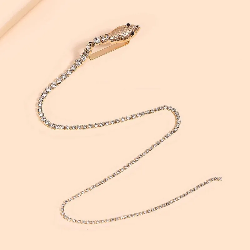 Braided Chain Hair Accessories Serpentine Accessories - Snake Gold F072720