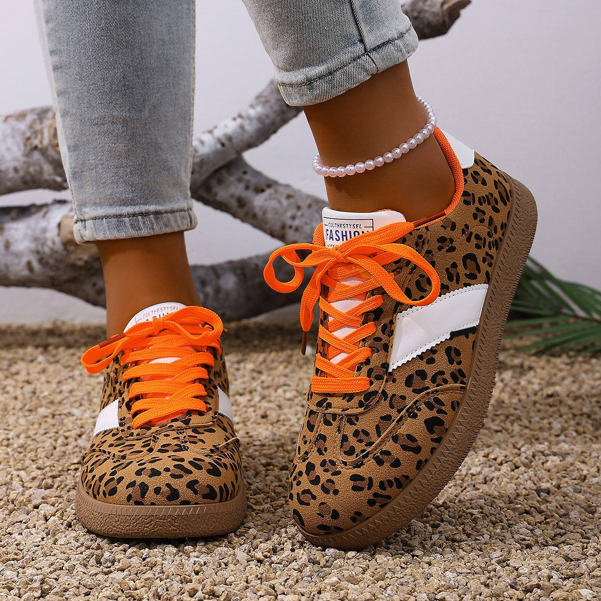 Large Size Color Blocked Round Toe Women's Shoes 14