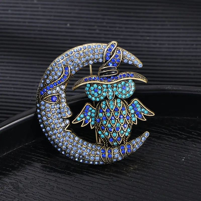 Heavy Industry Full Diamond Animal Pin Women's