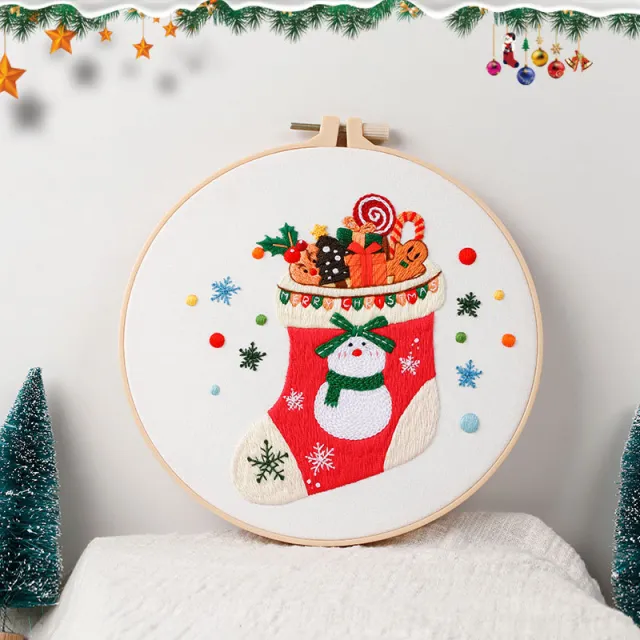 Diy Handmade Embroidery Material Package 20 Creative Merry Christmas Gift Cx0745 Christmas Gift 4 - Shop at LoveMi