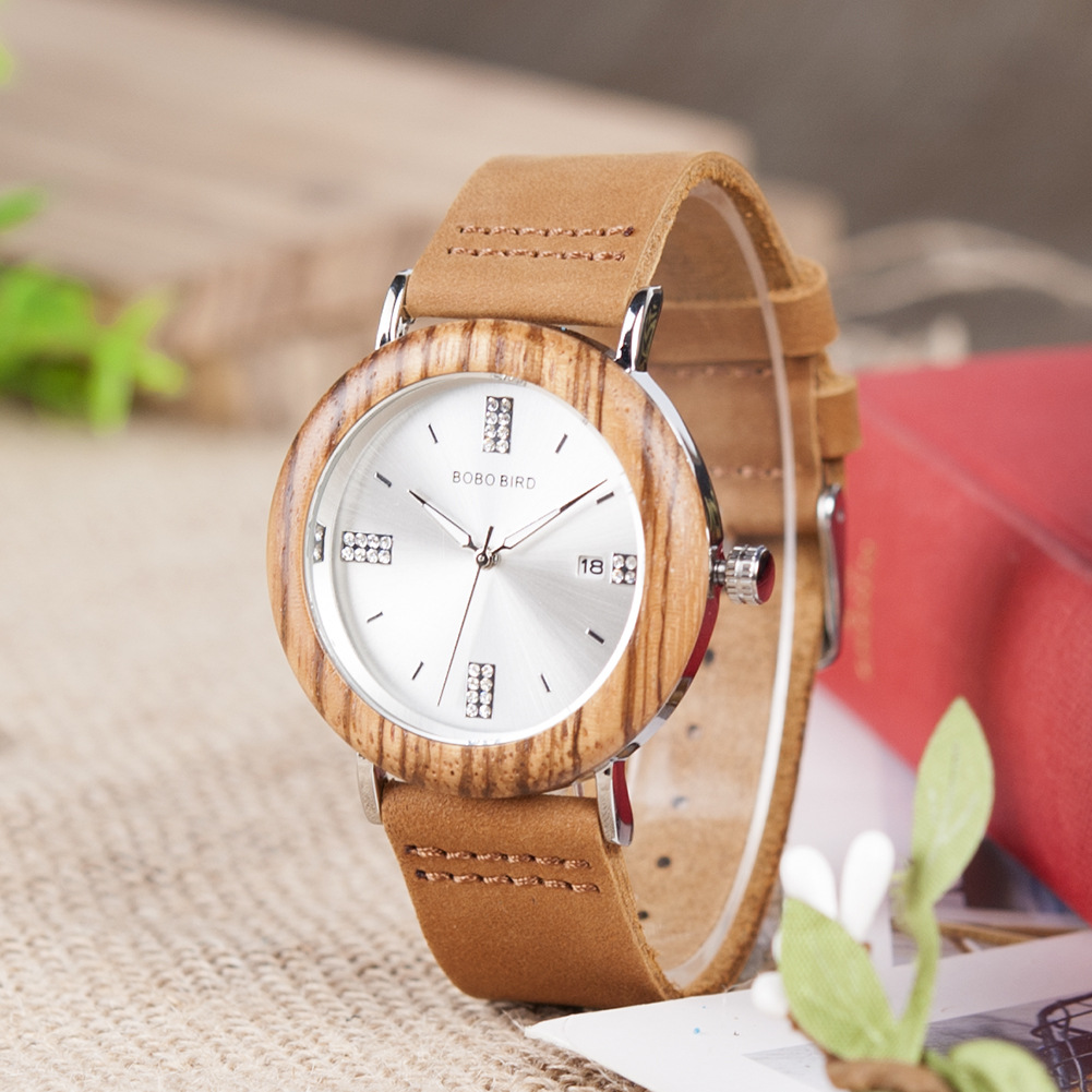 Mens And Womens Minimalist Casual Retro Wooden Watch 6