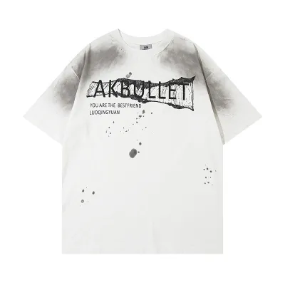 Fashion Loose Cotton Bottoming T-shirt Men