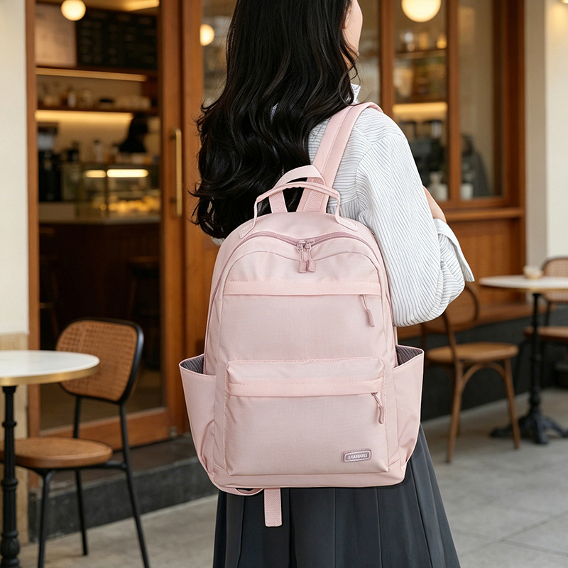 Korean-style Backpack For Middle And High School Students Pink