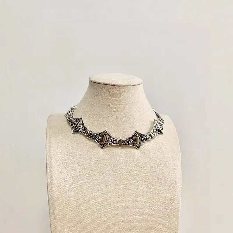 Retro Clavicle Chain Fashion Rhombus Halloween