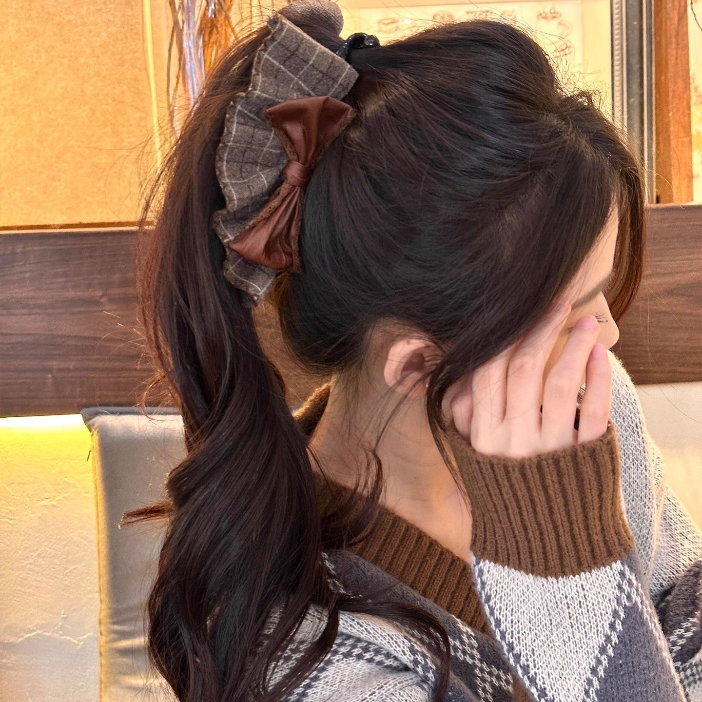 Elegant Sophisticated Bun-style Ponytail Clip For The Back Of The Head