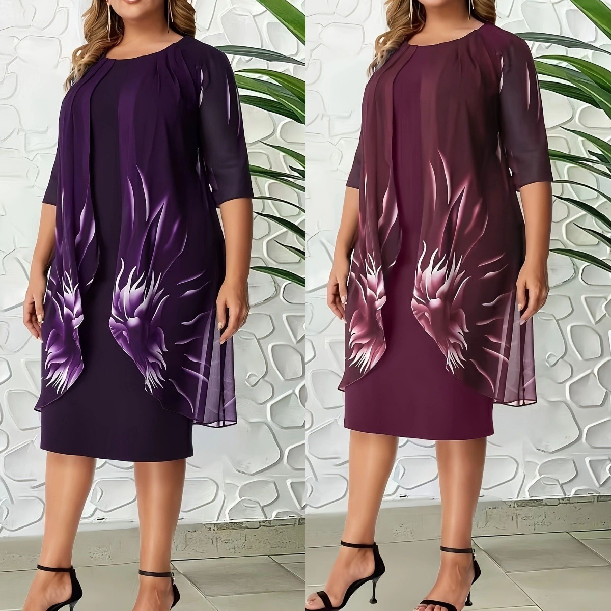 Casual Summer Mid-sleeve Dress