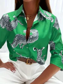 Women's Long-sleeved Blouse Sexy Fashion - 12 Style-2Xl - View 1