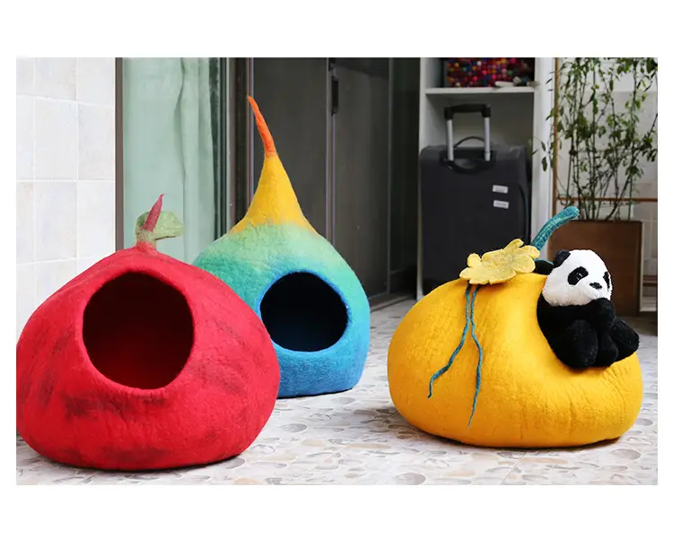 Felt Cat House Cat New Pet Wool Felt Pet Toy
