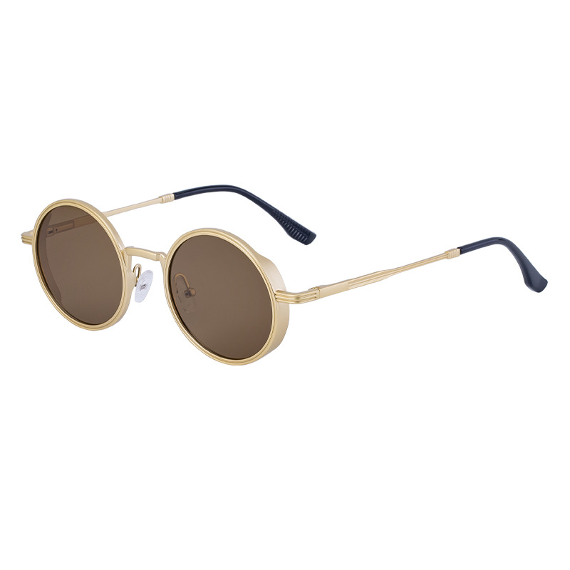 New Fashion Round Frame Sunglasses Men - Image 14