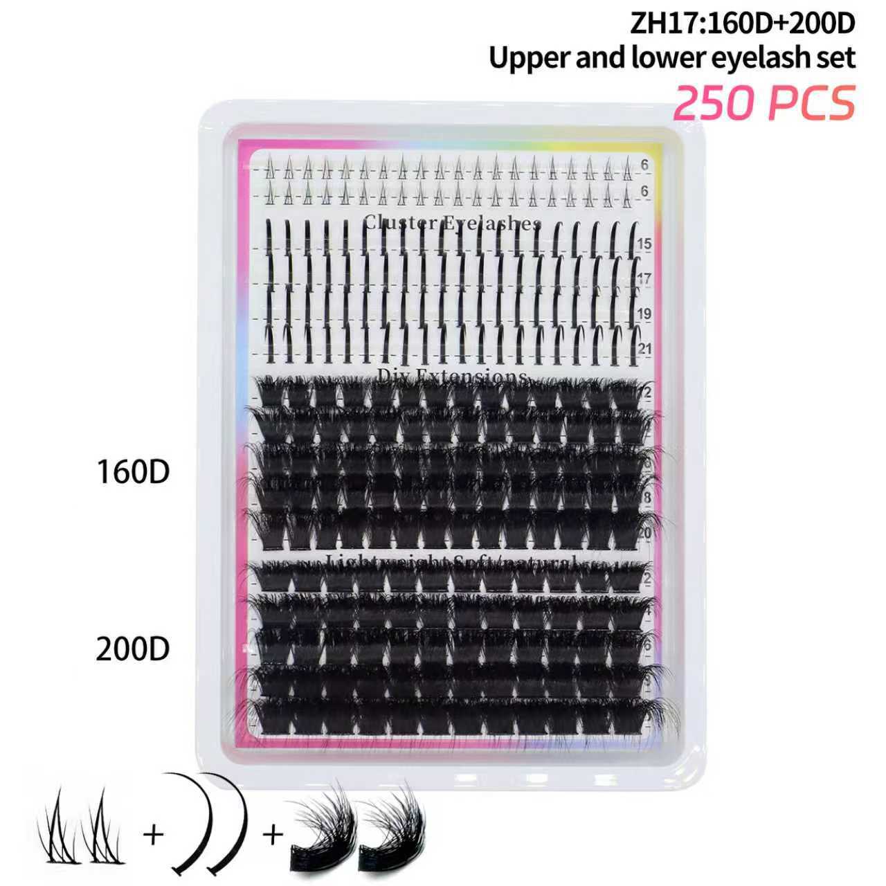 Fairy-style Segmented Fluffy And Densely Packed False Eyelashes