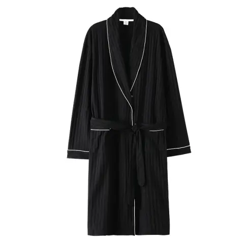 Pajamas Men's Spring and Autumn Cotton Long-sleeved Sleeping
