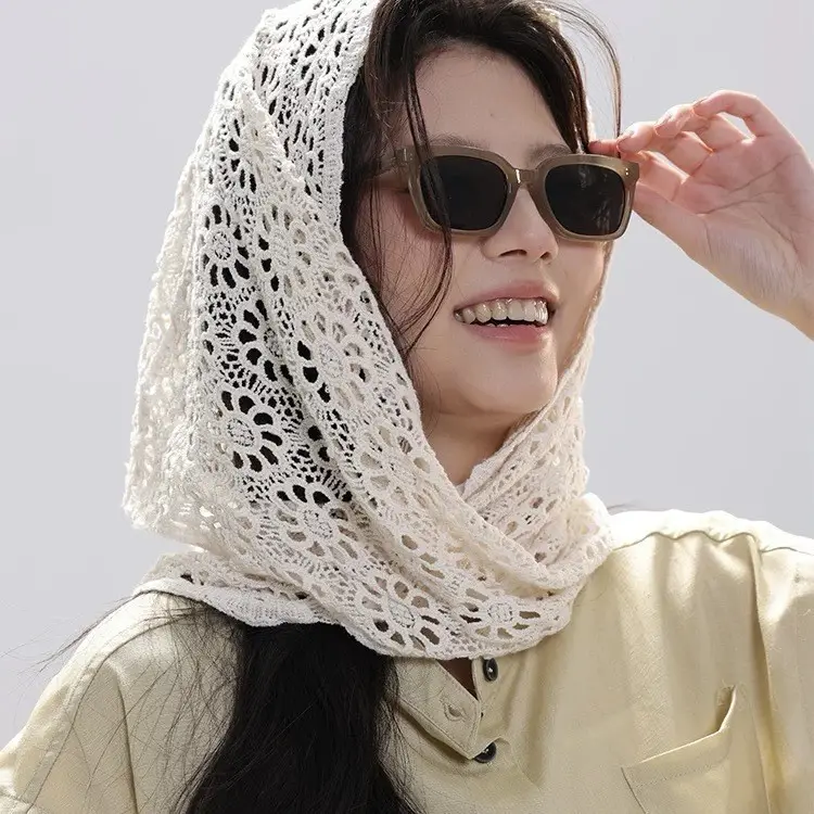 New Crochet Womens Triangle Scarf Ethnic-Style SpringAutumn
