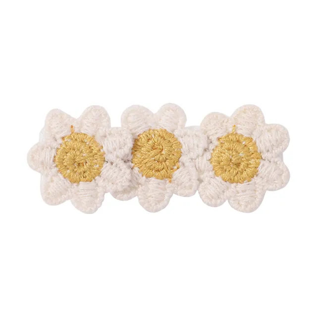 Retro Linen SUNFLOWER Children's Barrettes 2 Style - Shop at LoveMi