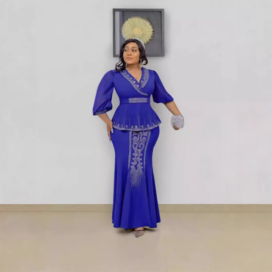 Slim Fit Dress Two-piece Set Top Skirt