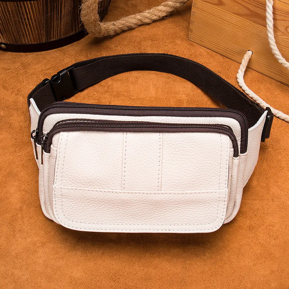 Men's First Layer Cowhide Outdoor One Shoulder