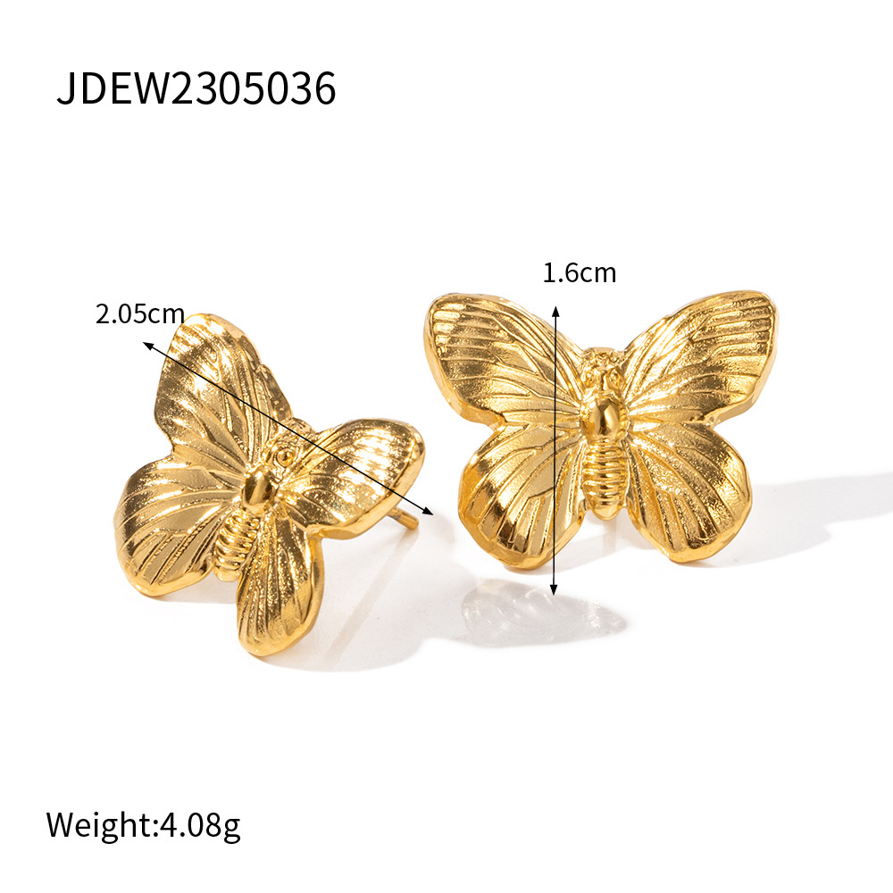 European And American Retro Alluvial Gold Butterfly Suit Series Middle Ancient