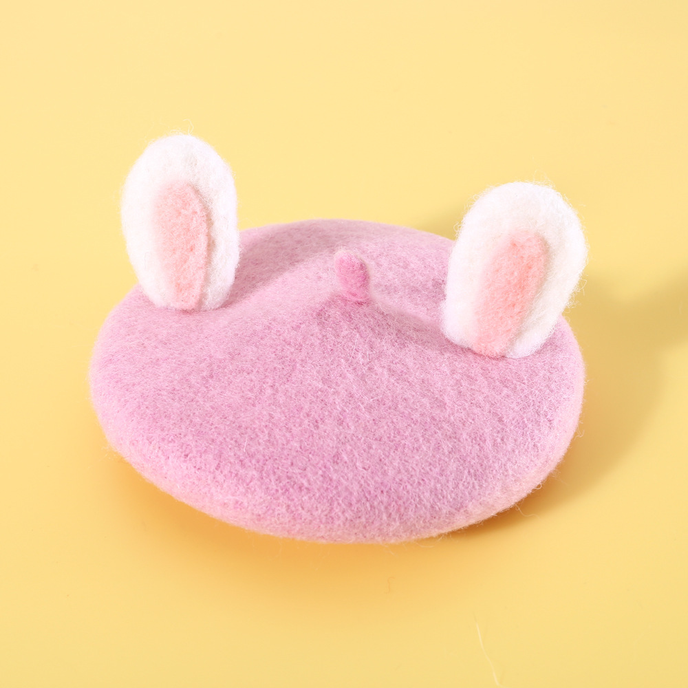 Pink Rabbit Ear Cap