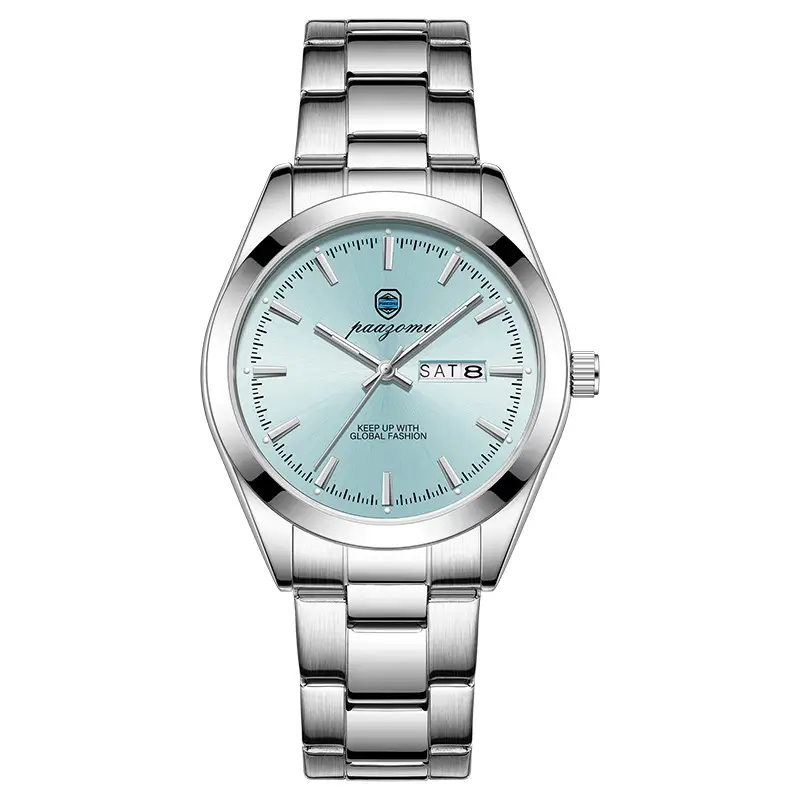 Men's Double Calendar Luminous Quartz Watch