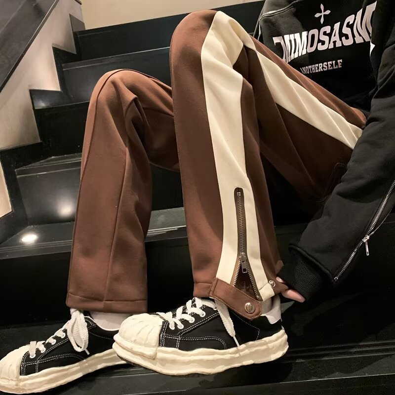 Mens Loose Fitting Straight Leg Summer Pants