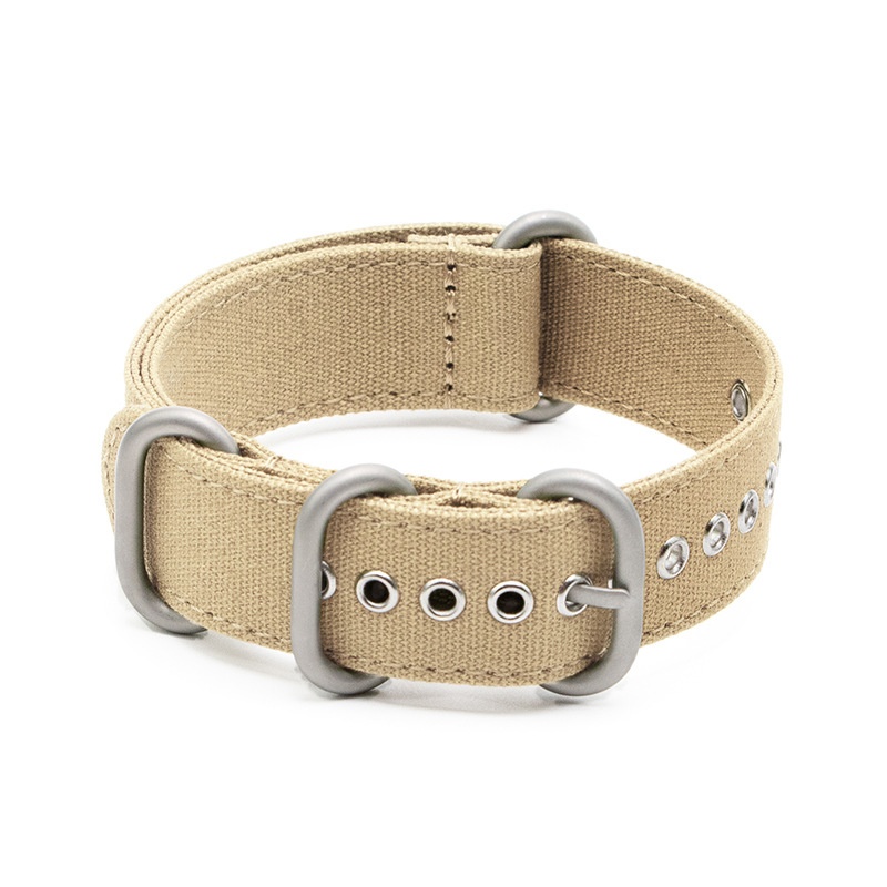 Khaki Silver Buckle