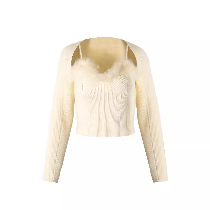 Women's American-style Hot Girl Vest Shawl Knitted Cardigan