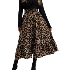 Women's Casual Leopard Print Simple Slim Skirt - Leopard - View 1