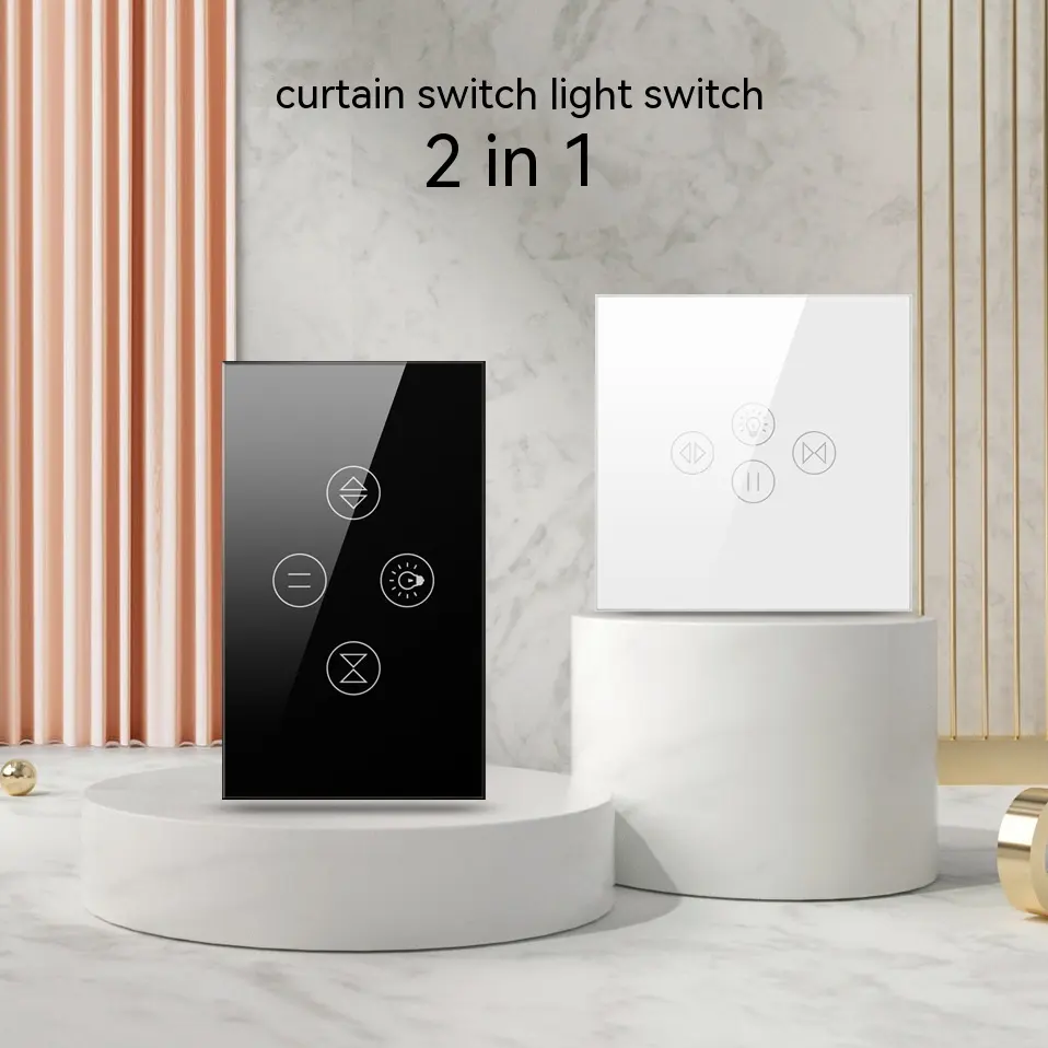 Smart Curtain Light Wall Touch Plastic Button