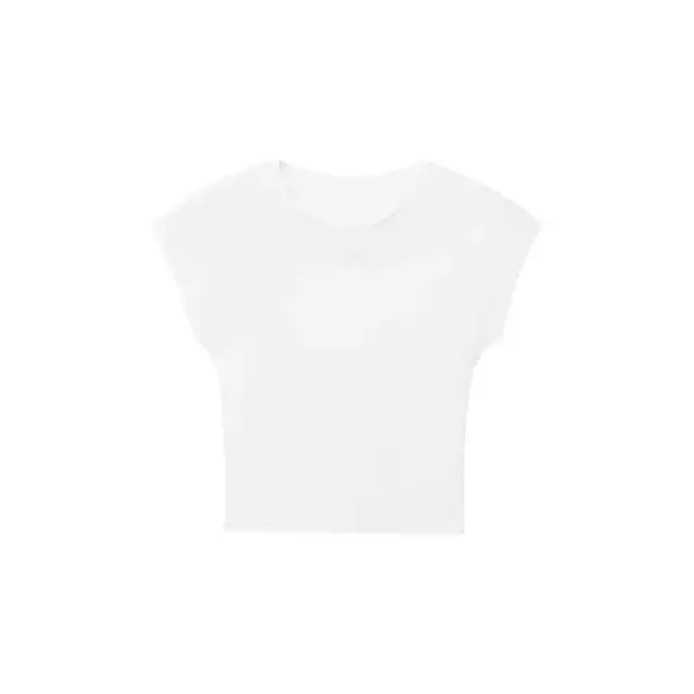 Slim Fit Micro Elastic European And American Summer Design Blouse Sleeveless White - Shop at LoveMi