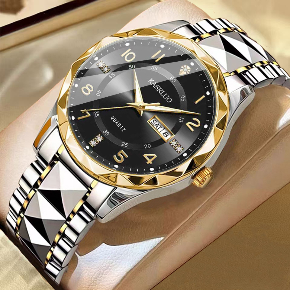Men's Dual Calendar Fashion Waterproof Luminous Quartz Watch 3