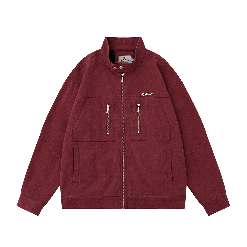 Ins American Vintage Overalls Jacket Coat