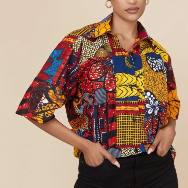 Women's Retro African Style Printed Shirt