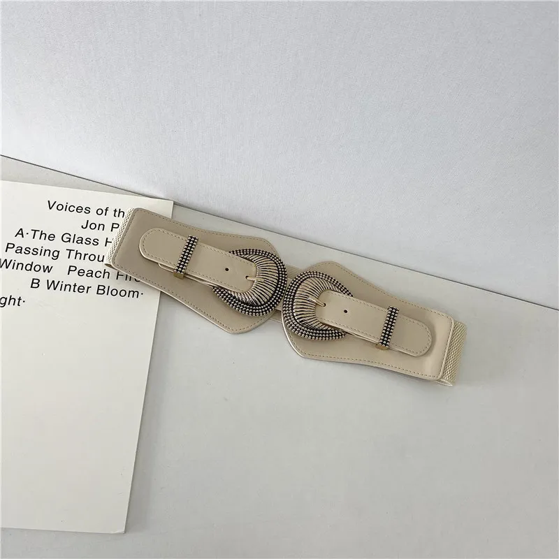 Women's Stylish Simple And Versatile Dress Waist Seal - Beige