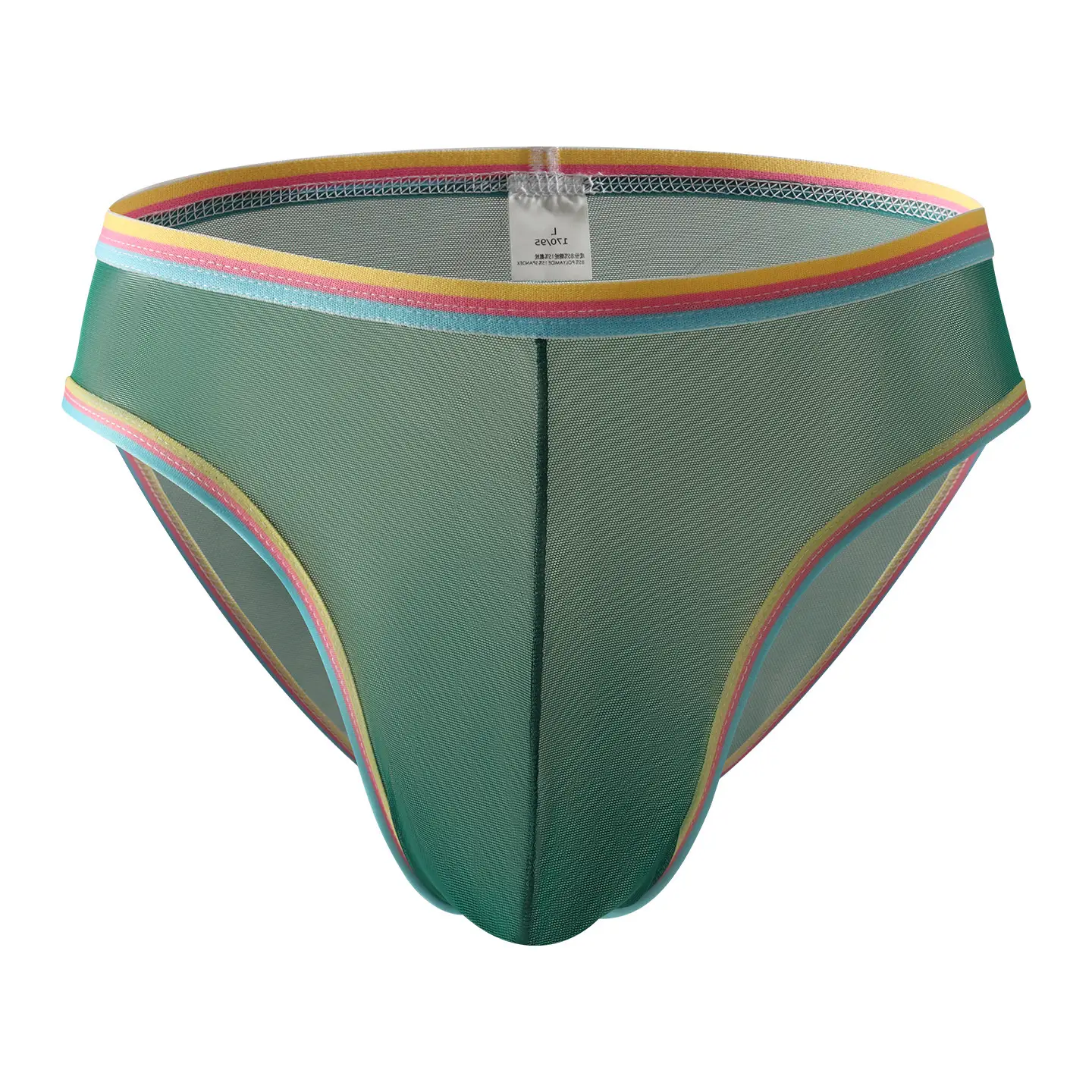 Soft Highly Elastic Mens Briefs With A Half-hip Design