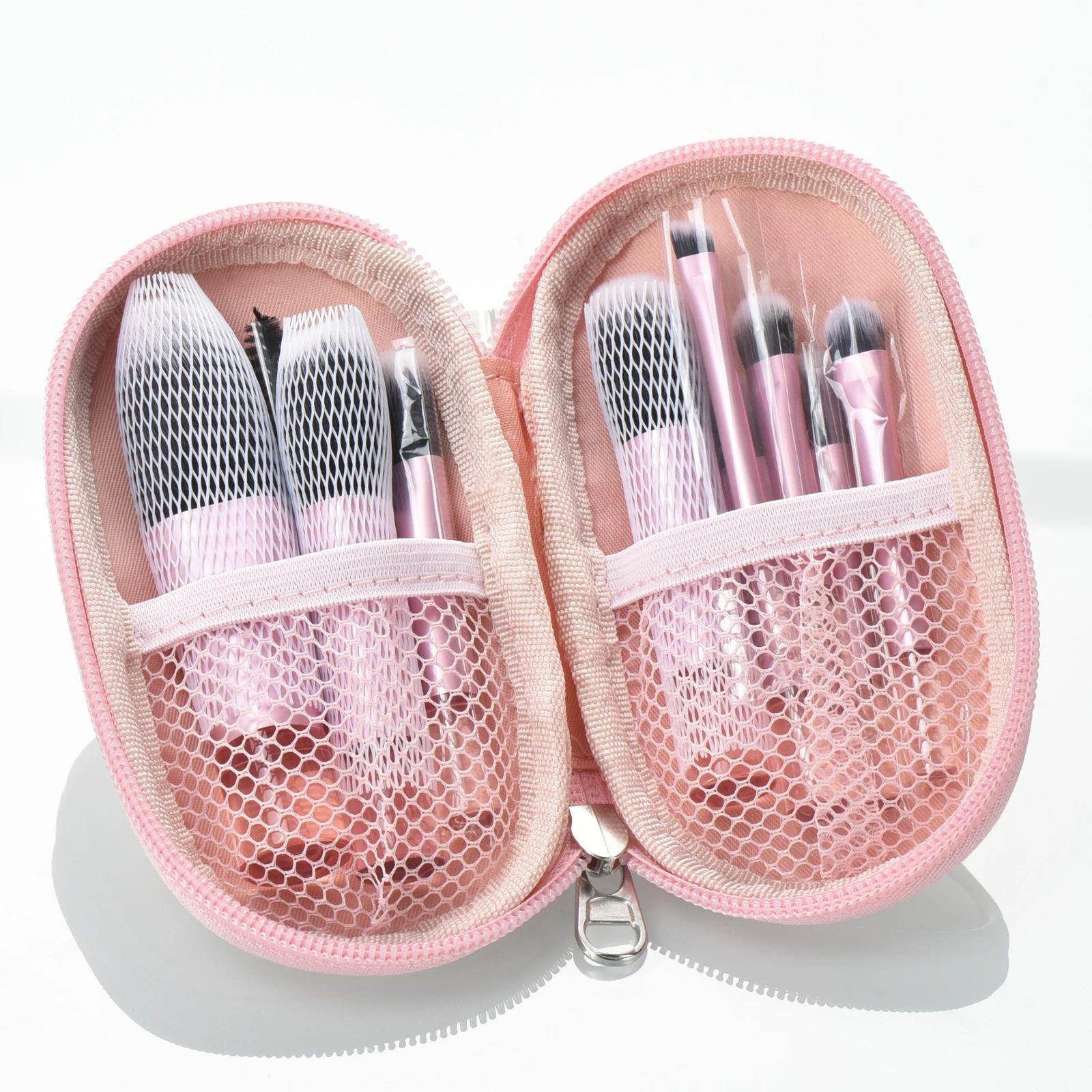 Mini Makeup Brush Set With Storage Bag, Versatile Soft Trave 5