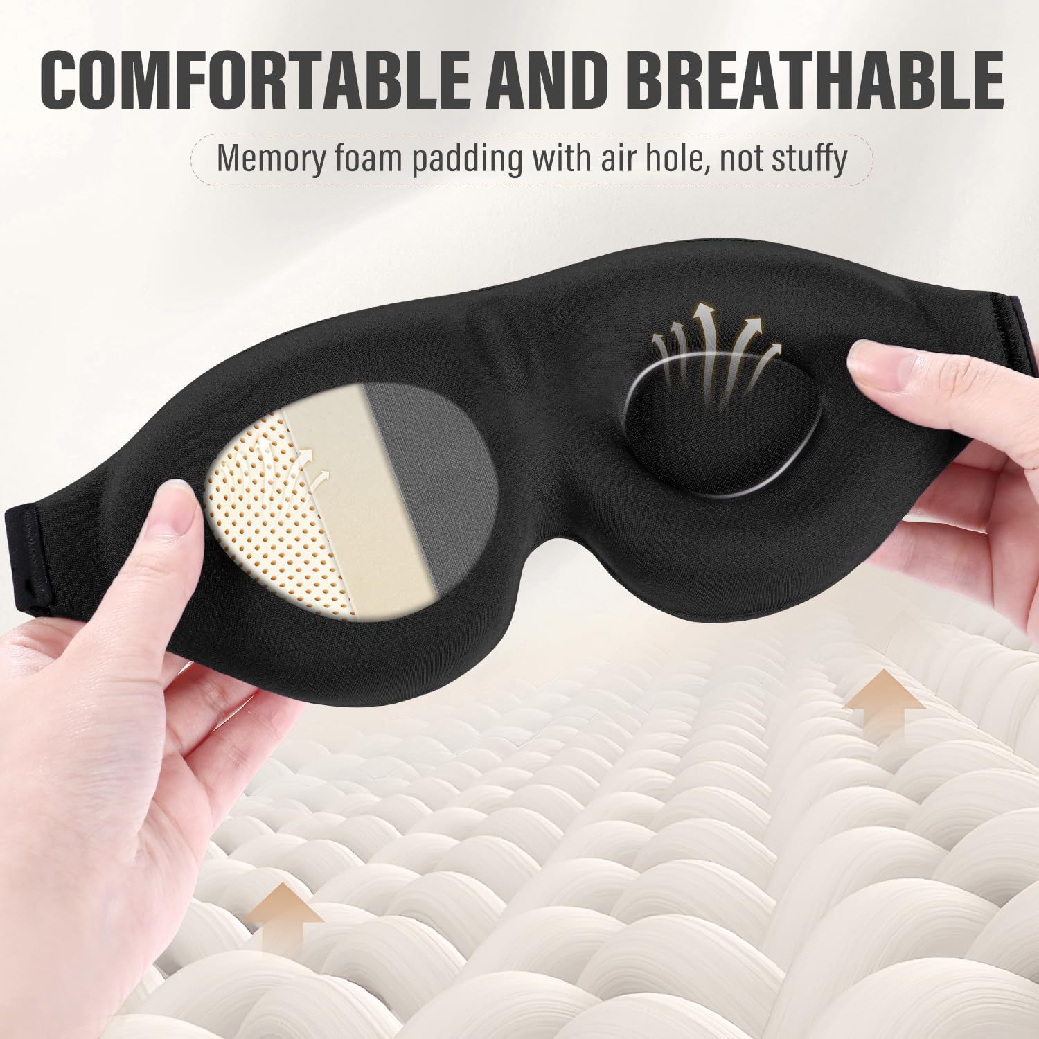 Breathable Light-Blocking Sleep Eye Mask For Relaxation