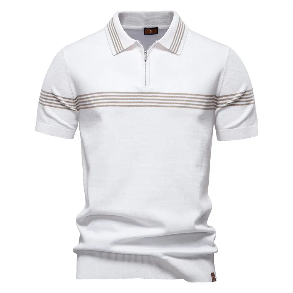 Fashion Striped Men's Business Short-sleeved Shirt
