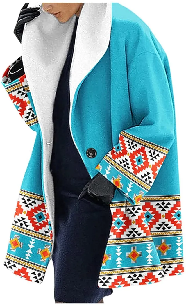 Mid length Fall And Winter Lapels Loose Casual Hooded Coat 5Color - Shop at LoveMi