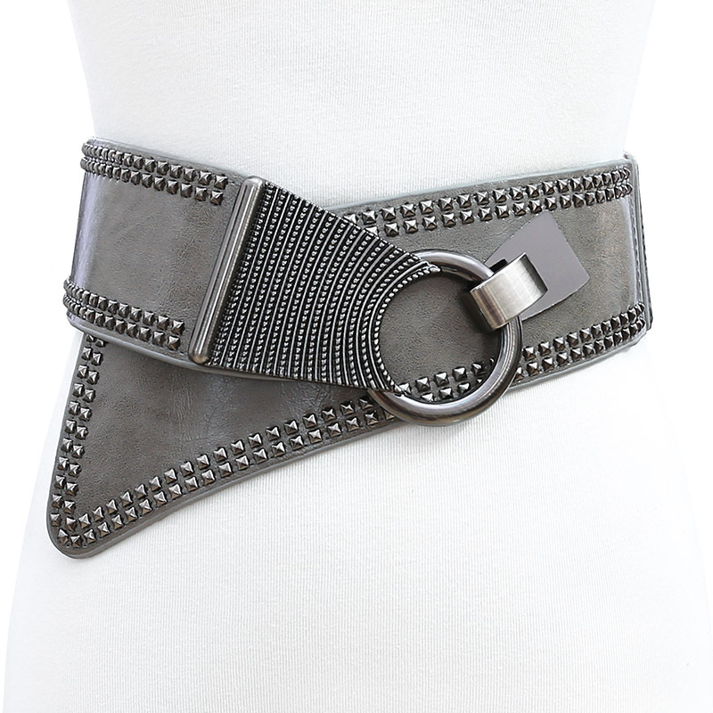 Personalized Fashionable All-match Wide Waist Seal Oblique Women's Belt