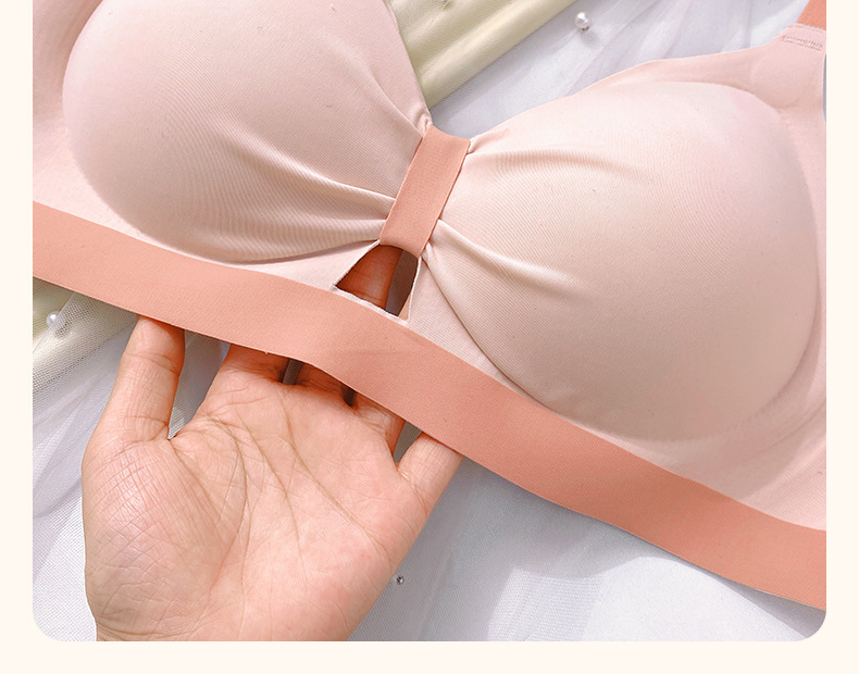 Title 1, Summer Thin Sweet Bow Small Chest Push Up Bra S...