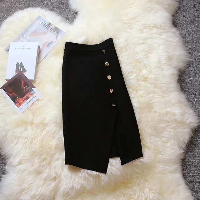 Plus Size Women's Wide leg Pants Knitted Three piece Suit Skirt - Shop at LoveMi