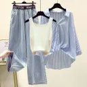 White Suspender Suit A