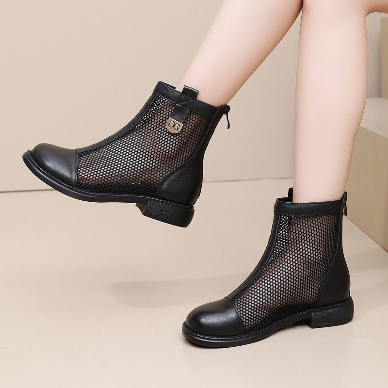 Womens Summer Thin Mesh Breathable Martin Boots
