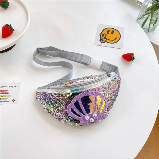 New Sequined Shell Girl's Crossbody Bag Casual All match Gray - Shop at LoveMi
