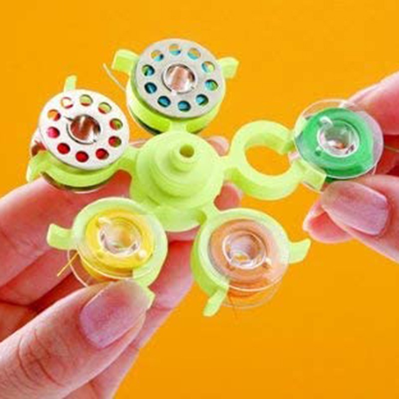Household Sewing Supplies Organize And Storage 6-layer 30-grid Rotating Bobbin Core Collection Clip