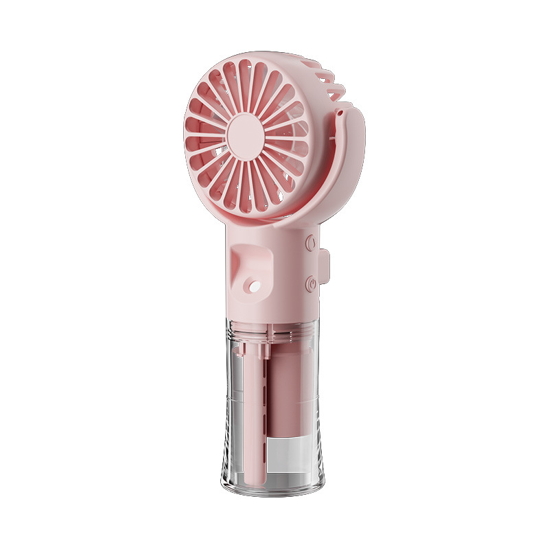 Portable Handheld Spray Fan 4-Speed Water Spray Mist Fan Summer Cooling Artifact