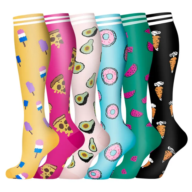 Leisure Printed Sports Pressure Socks Combination Set 6 Double Combination Suit 27 S - Shop at LoveMi