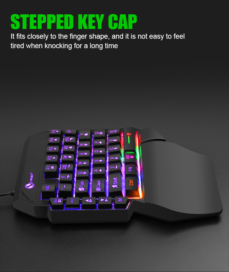 Title 8, Luminous Gaming Mechanical Keyboard Mouse Conve...