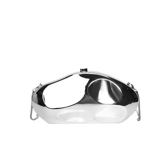 Acrylic Small Bag Women's Fashion Design Western Style Shoulder Silver - Shop at LoveMi