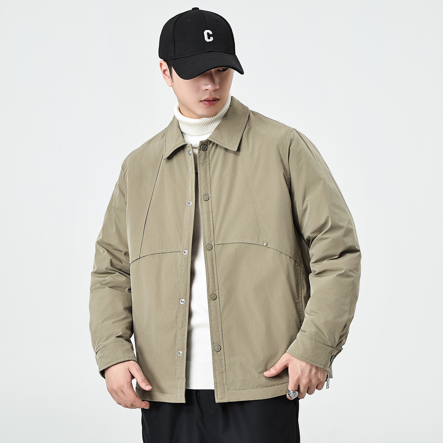 Lapel Down Coat, picture 8 of 8