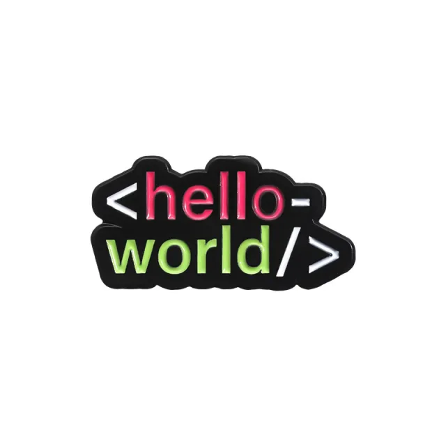 Interesting English Letters And Short Sentences Personality Brooch Qhxz862 - Shop at LoveMi